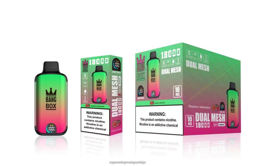 Bang Box 18000 пуффс 20HXT497 - Vape Без Никотина малина лубеница