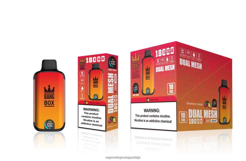 Bang Box 18000 пуффс 20HXT499 - Vape Veleprodaja Srbija јагода манго