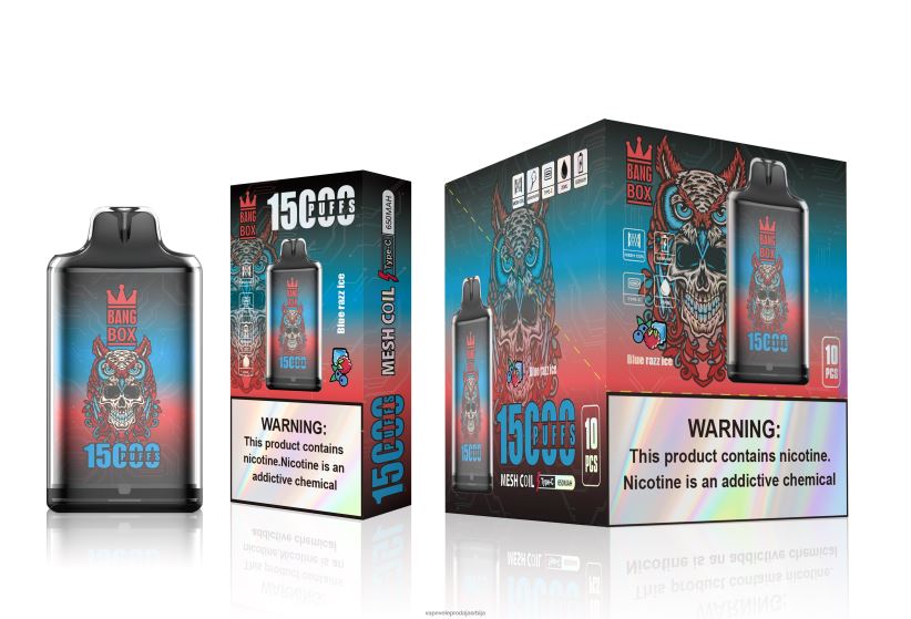 Bang Box с1-15000 пуффс 20HXT4108 - Vape Srbija Cena плави разз лед