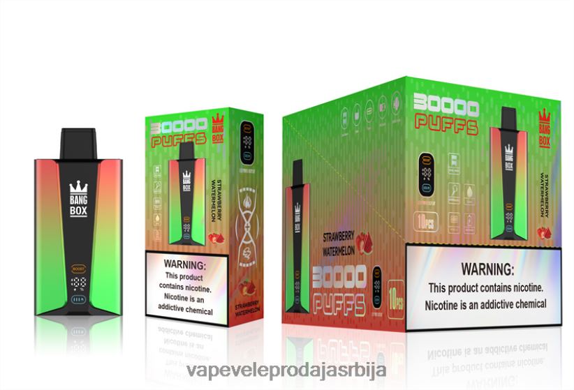 Bang Box Паметни екран са 30000 удисаја 20HXT475 - Vape Veleprodaja Srbija јагода лубеница