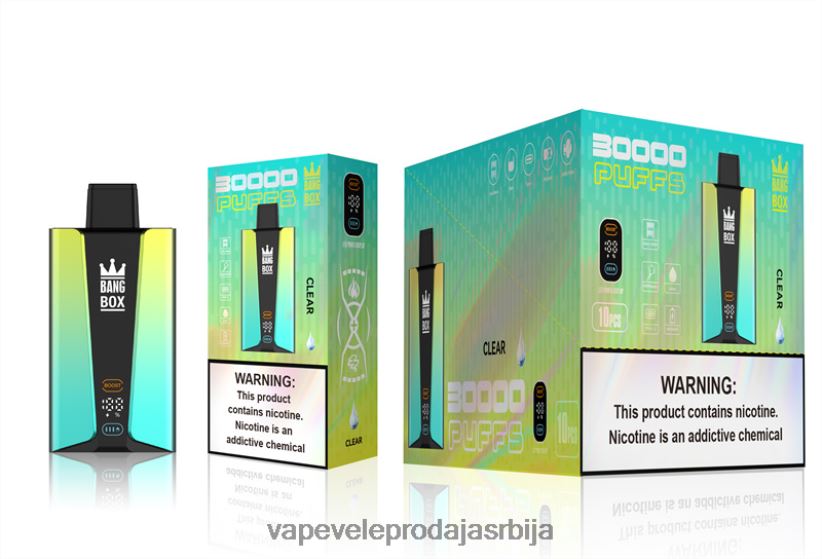 Bang Box Паметни екран са 30000 удисаја 20HXT476 - Vape Srbija Cena јасно