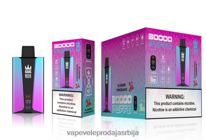 Bang Box Паметни екран са 30000 удисаја 20HXT480 - Vape Cigareta Cena боровница помгеранте