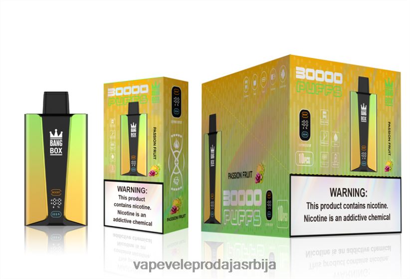 Bang Box Паметни екран са 30000 удисаја 20HXT484 - Vape Srbija Cena маракуја