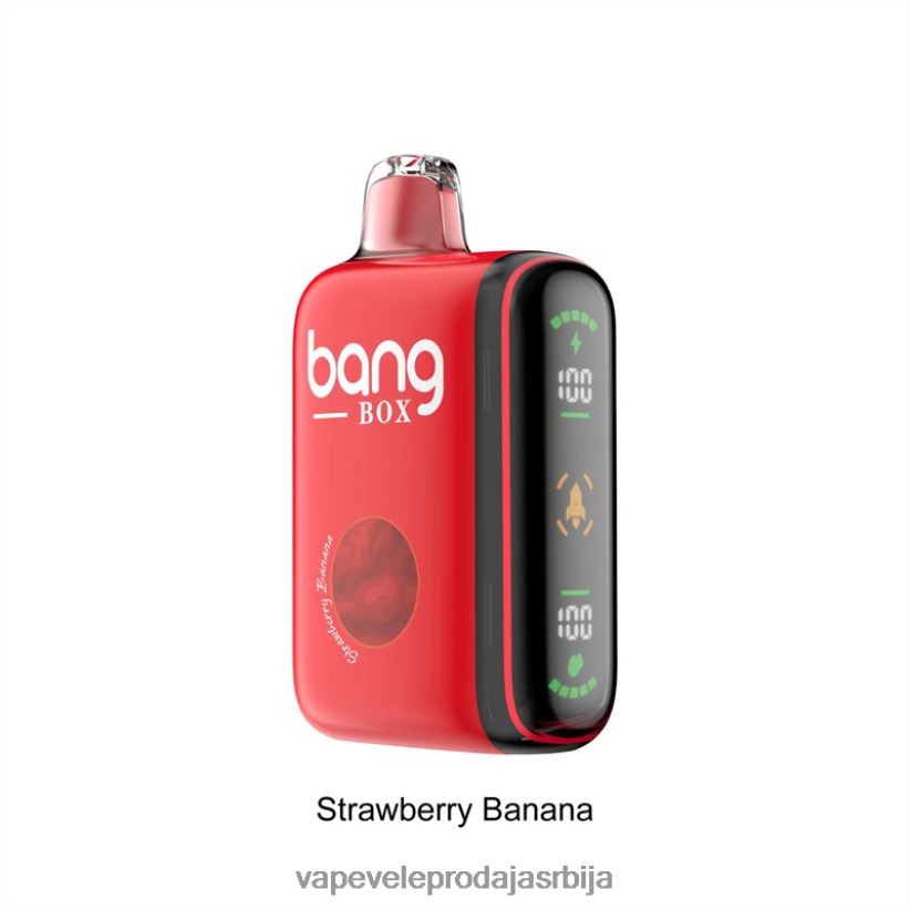 Bang Box 9000-18000 пуффс интелигентни дисплеј снаге 20HXT425 - Vape Veleprodaja Srbija јагода банана