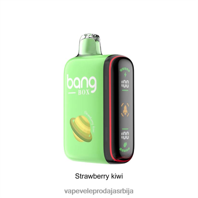 Bang Box 9000-18000 пуффс интелигентни дисплеј снаге 20HXT427 - Vape Shop Beograd киви од јагоде