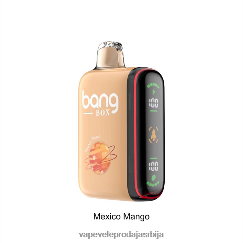 Bang Box 9000-18000 пуффс интелигентни дисплеј снаге 20HXT431 - Vape Без Никотина мексички манго