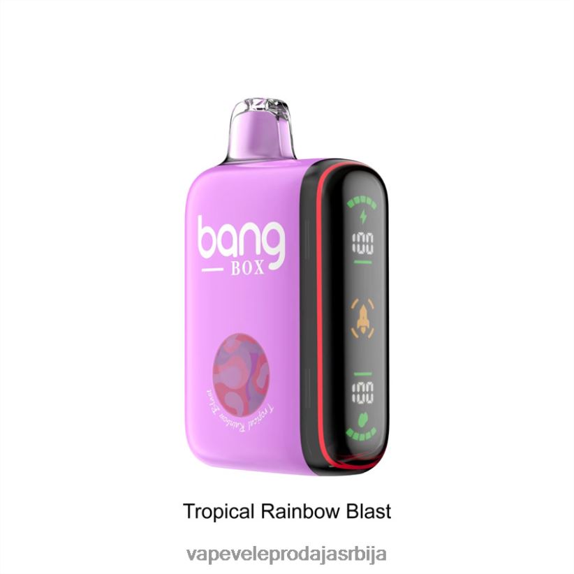 Bang Box 9000-18000 пуффс интелигентни дисплеј снаге 20HXT436 - Vape Shop Valjevo експлозија тропске дуге