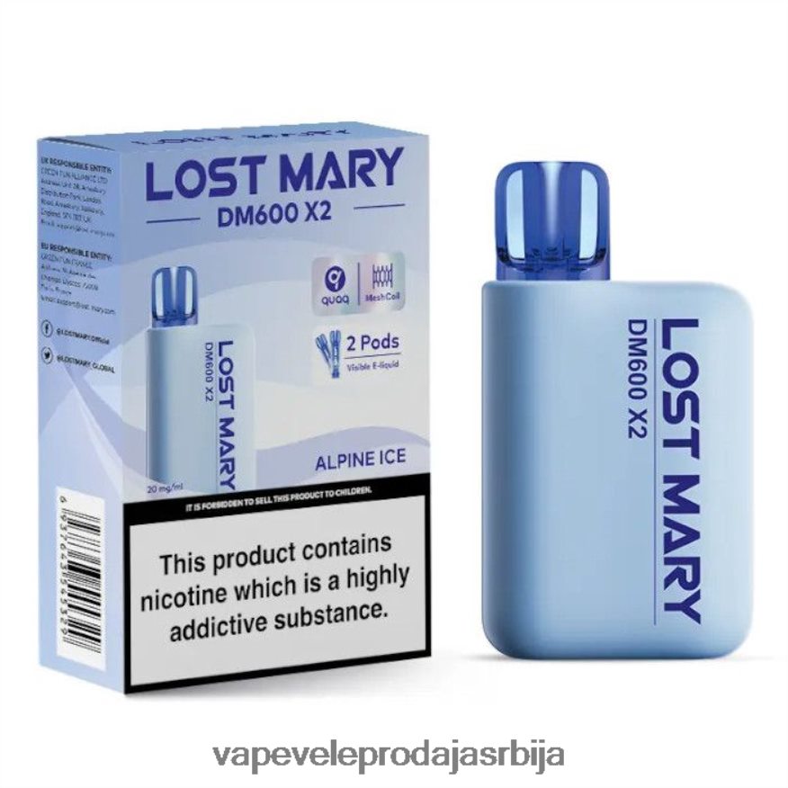 алпски лед 0JP8TF464 - Vape Без Никотина LOST MARY DM600 X2