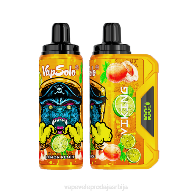 Vape Без Никотина 0FZ0135 Vapsolo VIKING вапе за једнократну употребу лимунова бресква